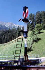 Einfahrsignal Glaris/RhB (von Frauenkirch)