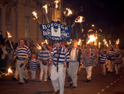 Fackelzug zur Lewes Bonfire Night