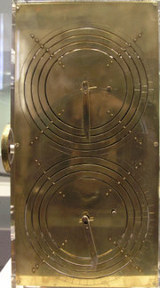 Rekonstruktion des Mechanismus von Antikythera im Nationalmuseum von Athen