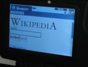 Für PDAs optimierte Wikipedia-Seite im Ogo-Browser